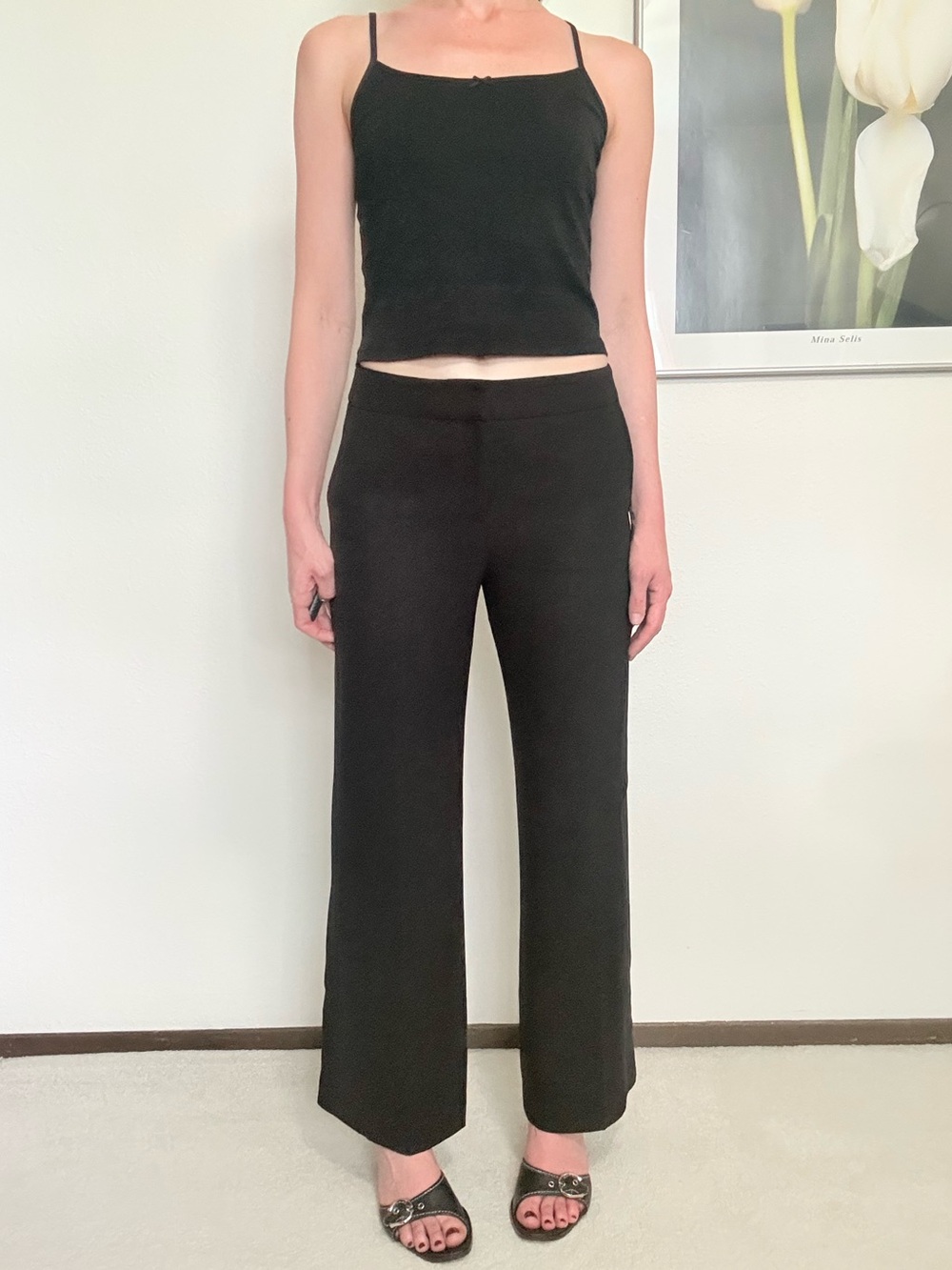 Ann Taylor Loft Laura Wide Leg Trousers Minimalist Corporate Chic